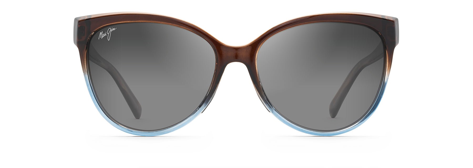 Olu Olu - Translucent Dark Chocolate W | Blue | Maui Rose - Sunglass World