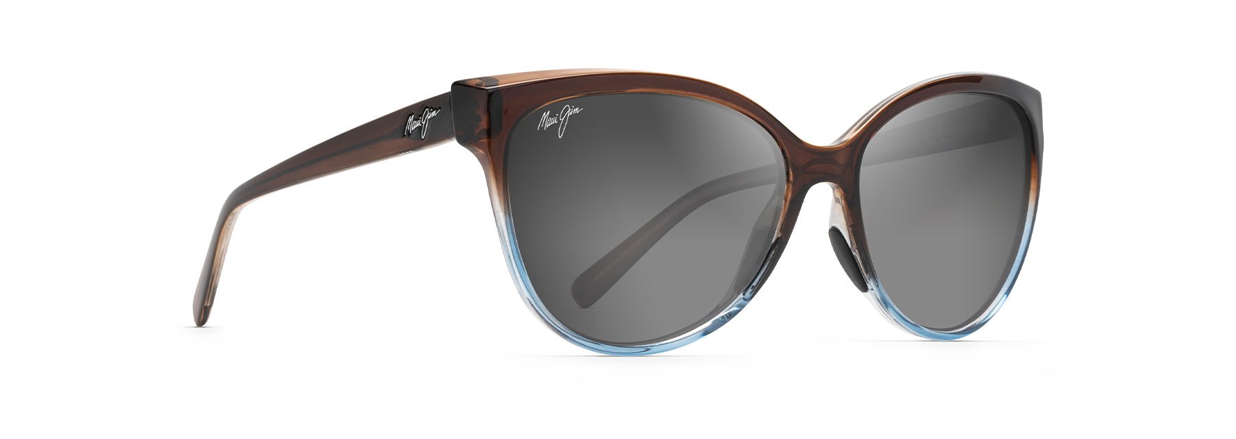Olu Olu - Translucent Dark Chocolate W | Blue | Maui Rose - Sunglass World