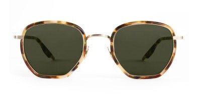 Image of Peyton - 12K Titanium + Tuscan Tortoise | Dark Green - Sunglass World