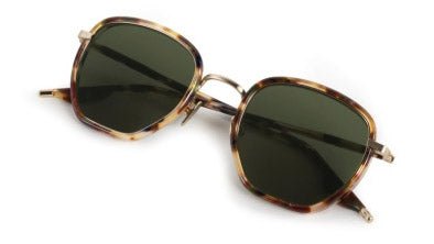 Image of Peyton - 12K Titanium + Tuscan Tortoise | Dark Green - Sunglass World