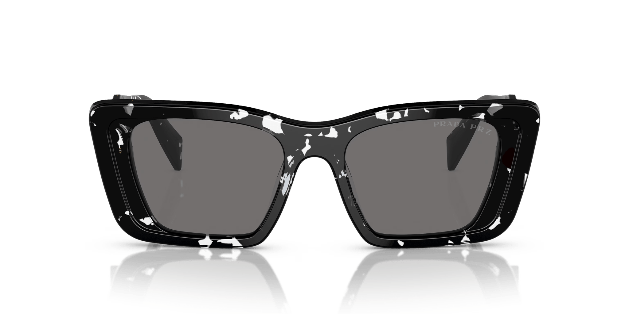 PR 08YS - Black Crystal Tortoise | Dark Grey Polarized - Sunglass World
