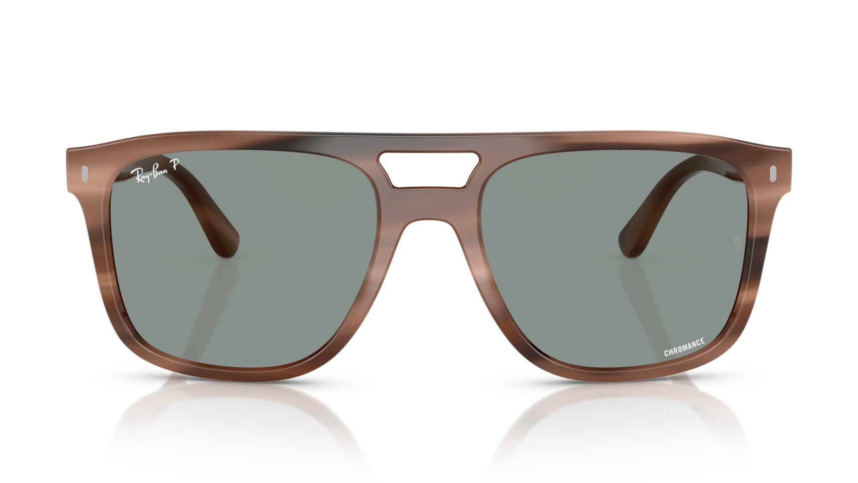 Image of RB2213CH Chromance - Havana Brown | Polarized Light Blue - Sunglass World