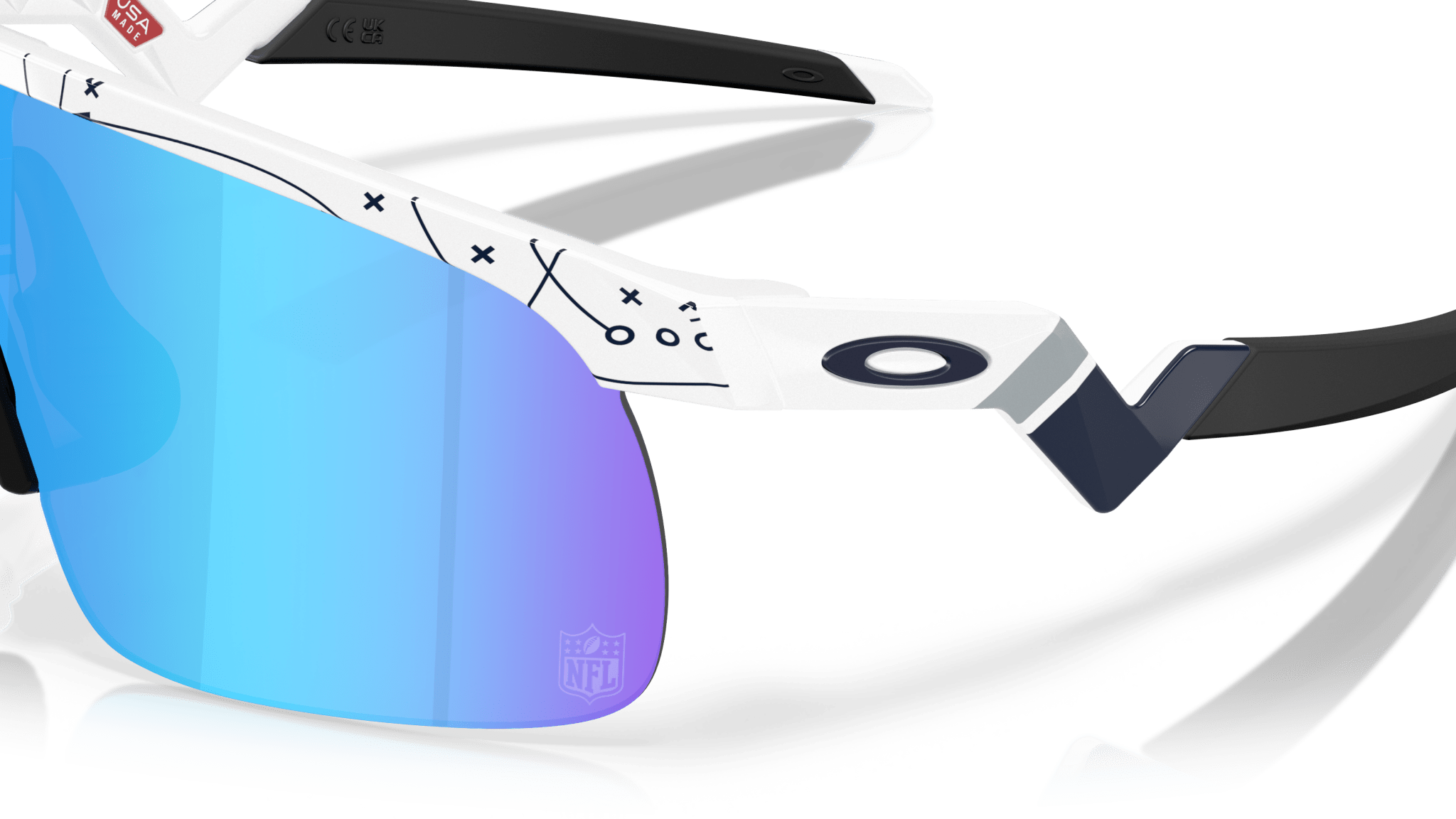 Image of Resistor Dallas Cowboys - White | PRIZM Sapphire (Youth Fit) - Sunglass World