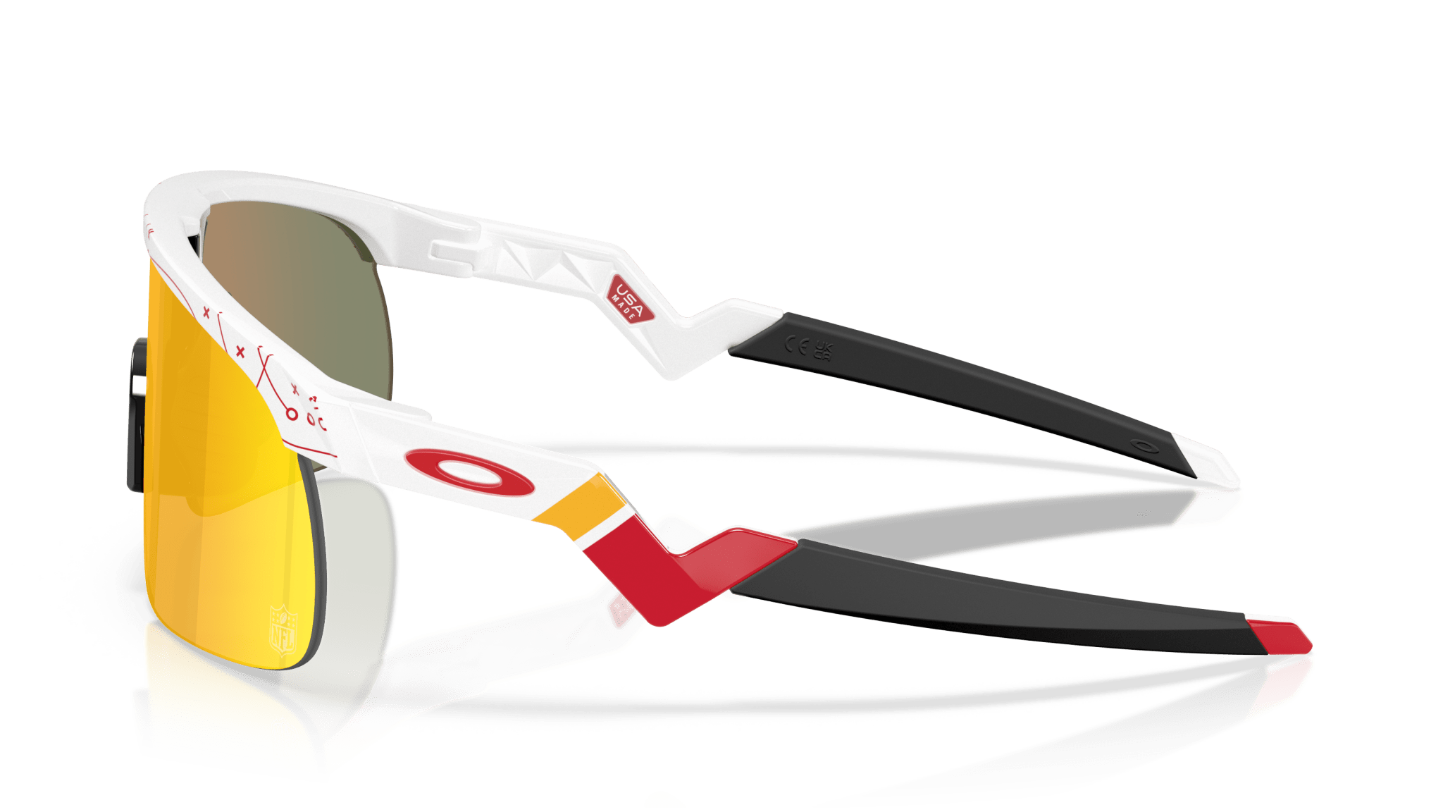 Image of Resistor Kansas City Chiefs - White | PRIZM Ruby (Youth Fit) - Sunglass World