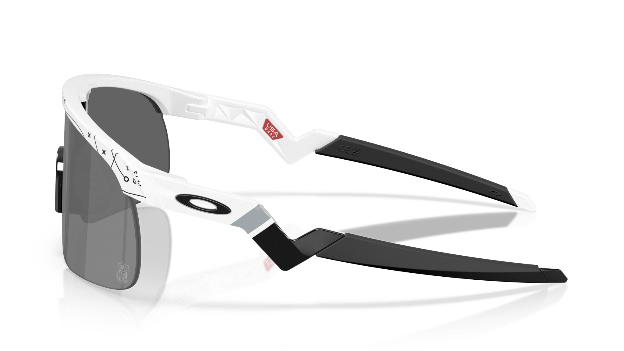 Image of Resistor Las Vegas Raiders - White | PRIZM Black (Youth Fit) - Sunglass World