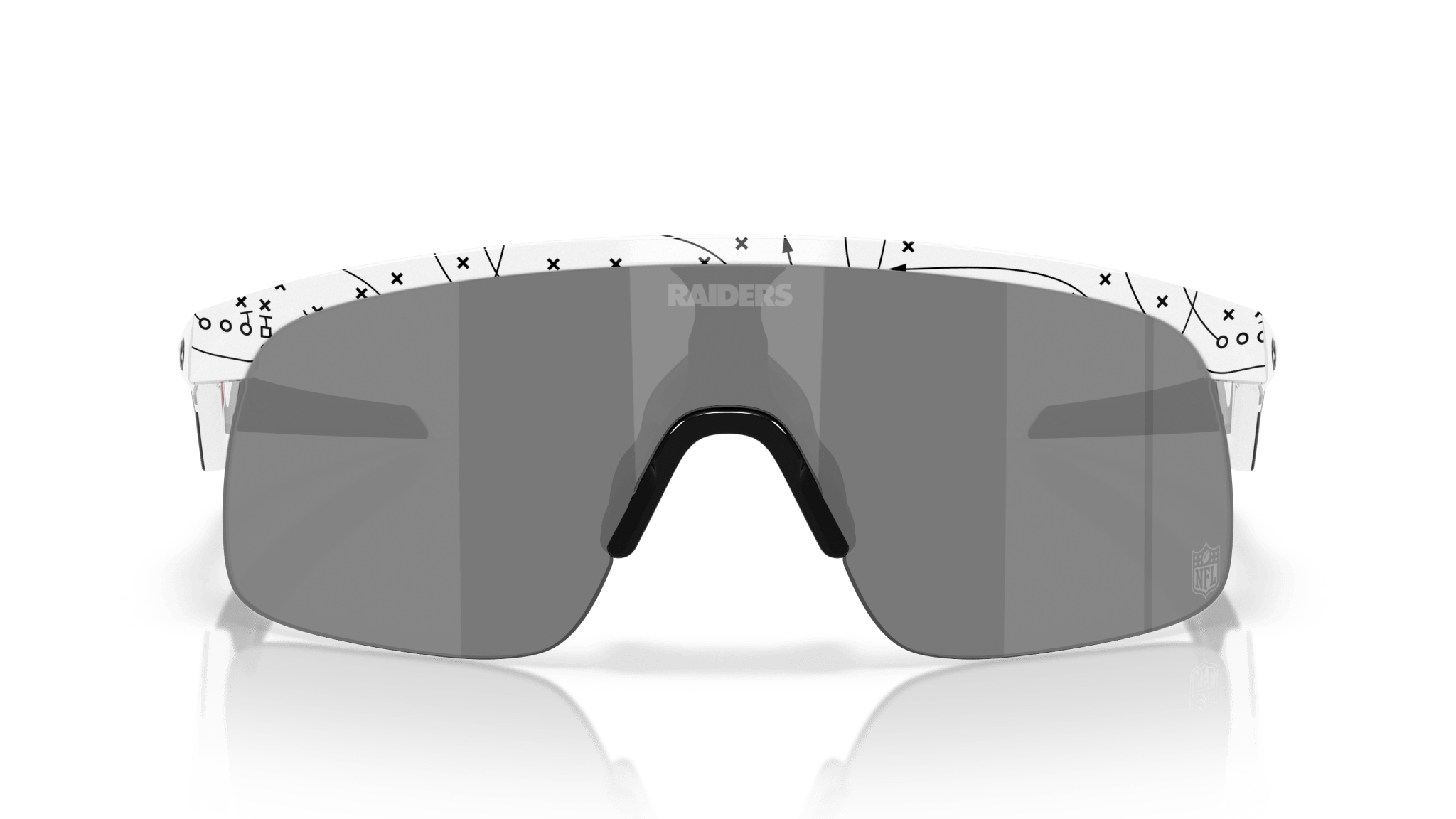 Image of Resistor Las Vegas Raiders - White | PRIZM Black (Youth Fit) - Sunglass World