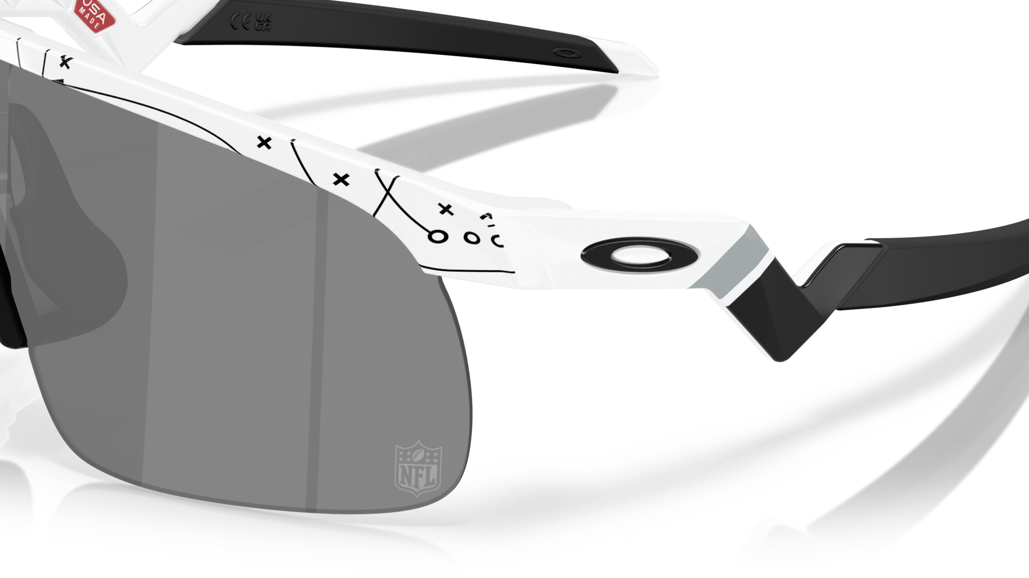 Image of Resistor Las Vegas Raiders - White | PRIZM Black (Youth Fit) - Sunglass World