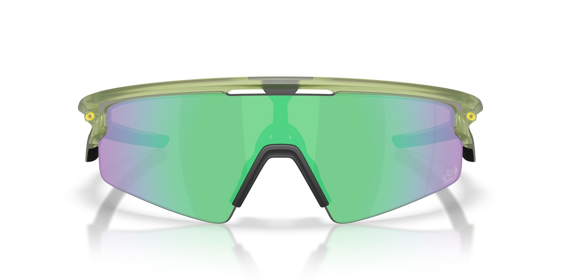 Image of Sphaera Strike Tour De France - Matte Transparent Fern | PRIZM Road Jade - Sunglass World