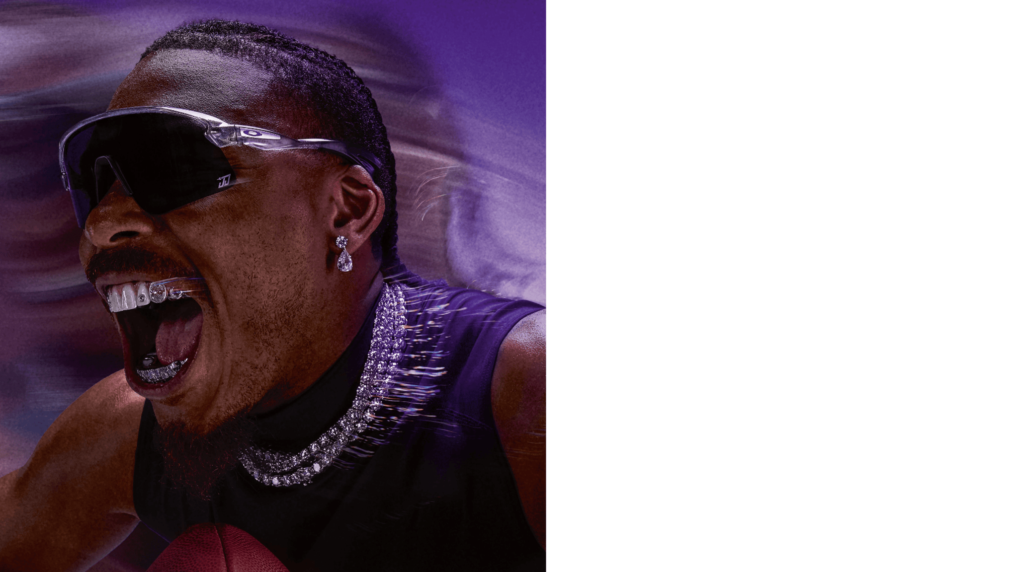 Image of Stunt Devil Justin Jefferson - Grey Ink Moondust | Prizm Black - Sunglass World