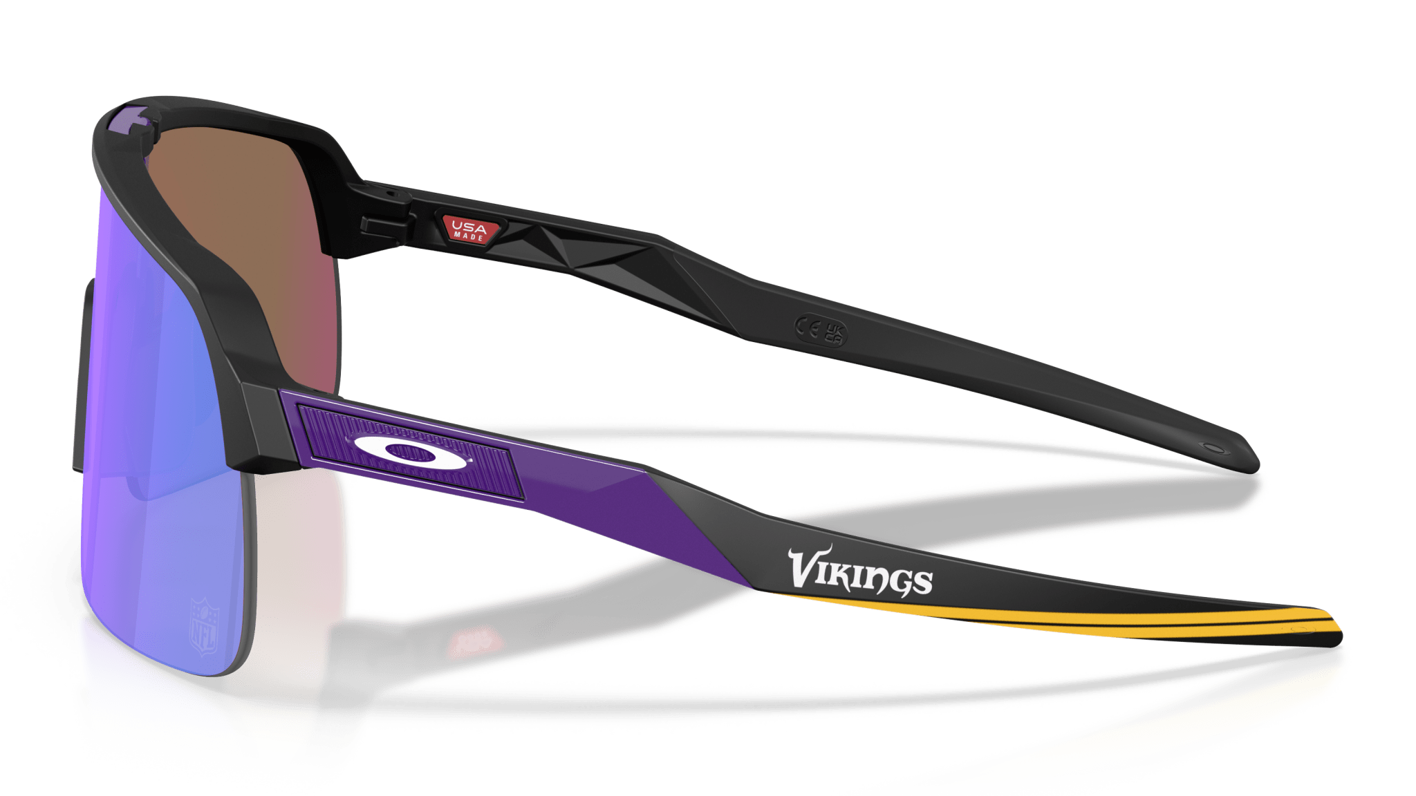 Image of Sutro Lite Minnesota Vikings - Matte Black | Prizm Violet - Sunglass World