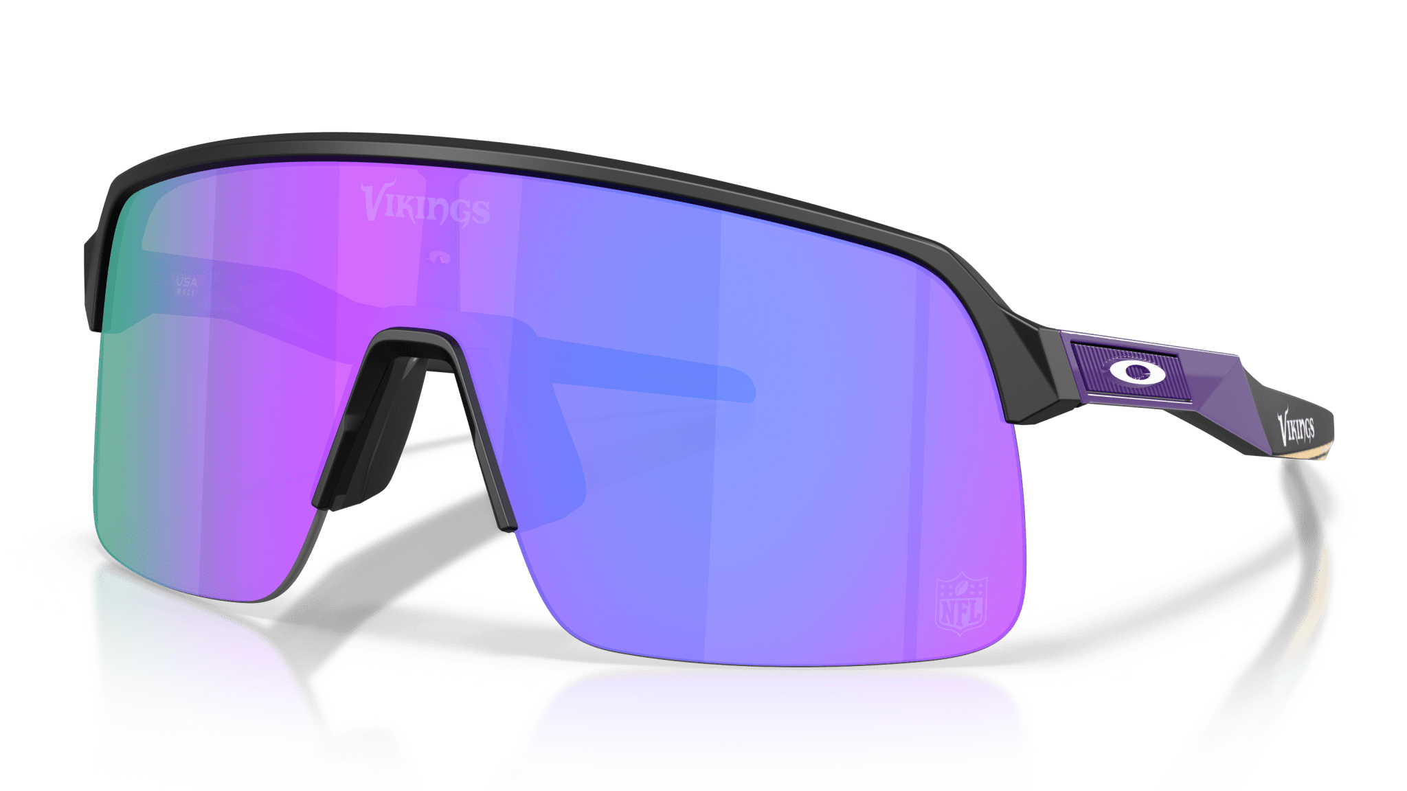 Image of Sutro Lite Minnesota Vikings - Matte Black | Prizm Violet - Sunglass World