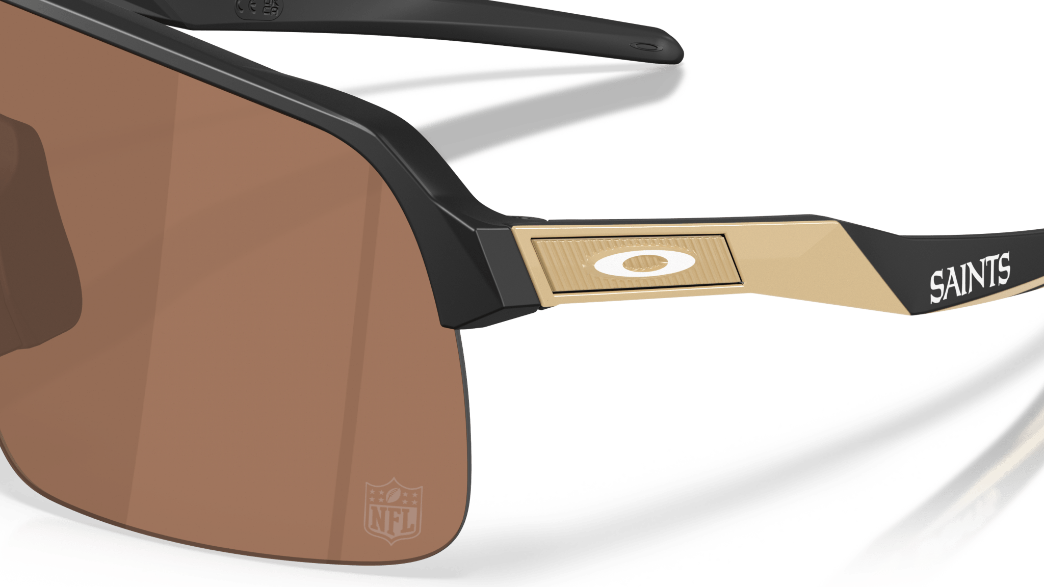 Image of Sutro Lite New Orleans Saints - Matte Black | Prizm Tungsten - Sunglass World