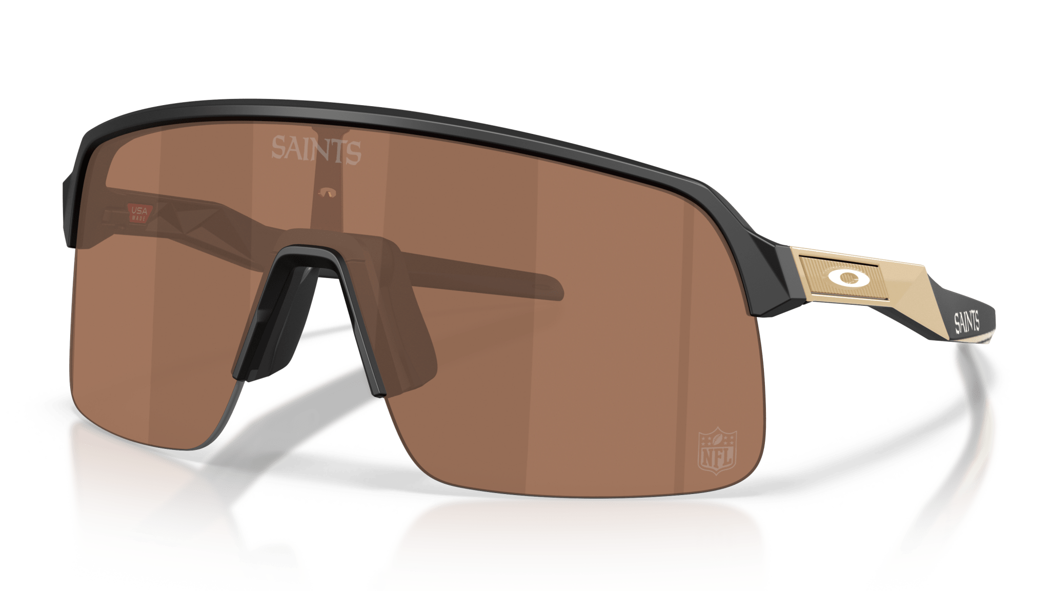 Image of Sutro Lite New Orleans Saints - Matte Black | Prizm Tungsten - Sunglass World