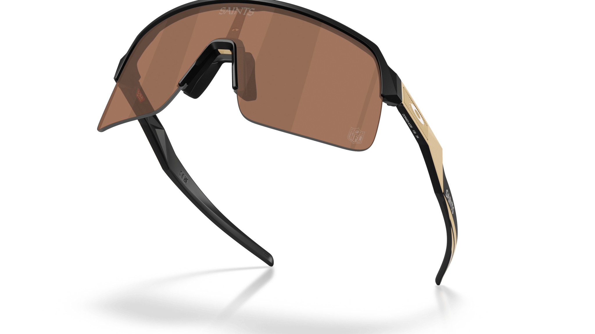 Image of Sutro Lite New Orleans Saints - Matte Black | Prizm Tungsten - Sunglass World