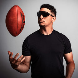 Image of Sutro Lite Sweep Patrick Mahomes Signature - Dark Galaxy | Prizm Black - Sunglass World