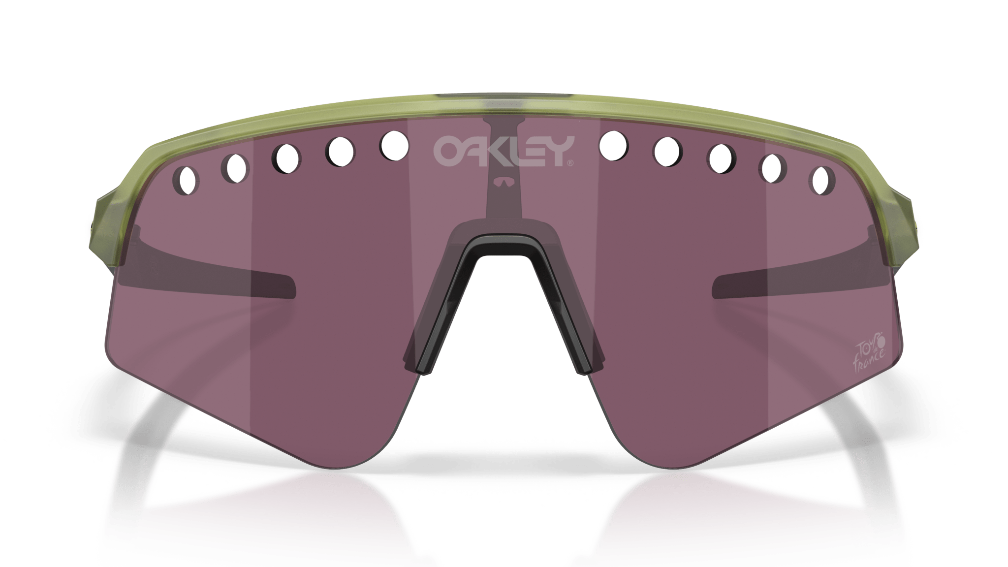 Image of Sutro Lite Sweep Tour De France - Matte Transparent Fern | PRIZM Road Black - Sunglass World