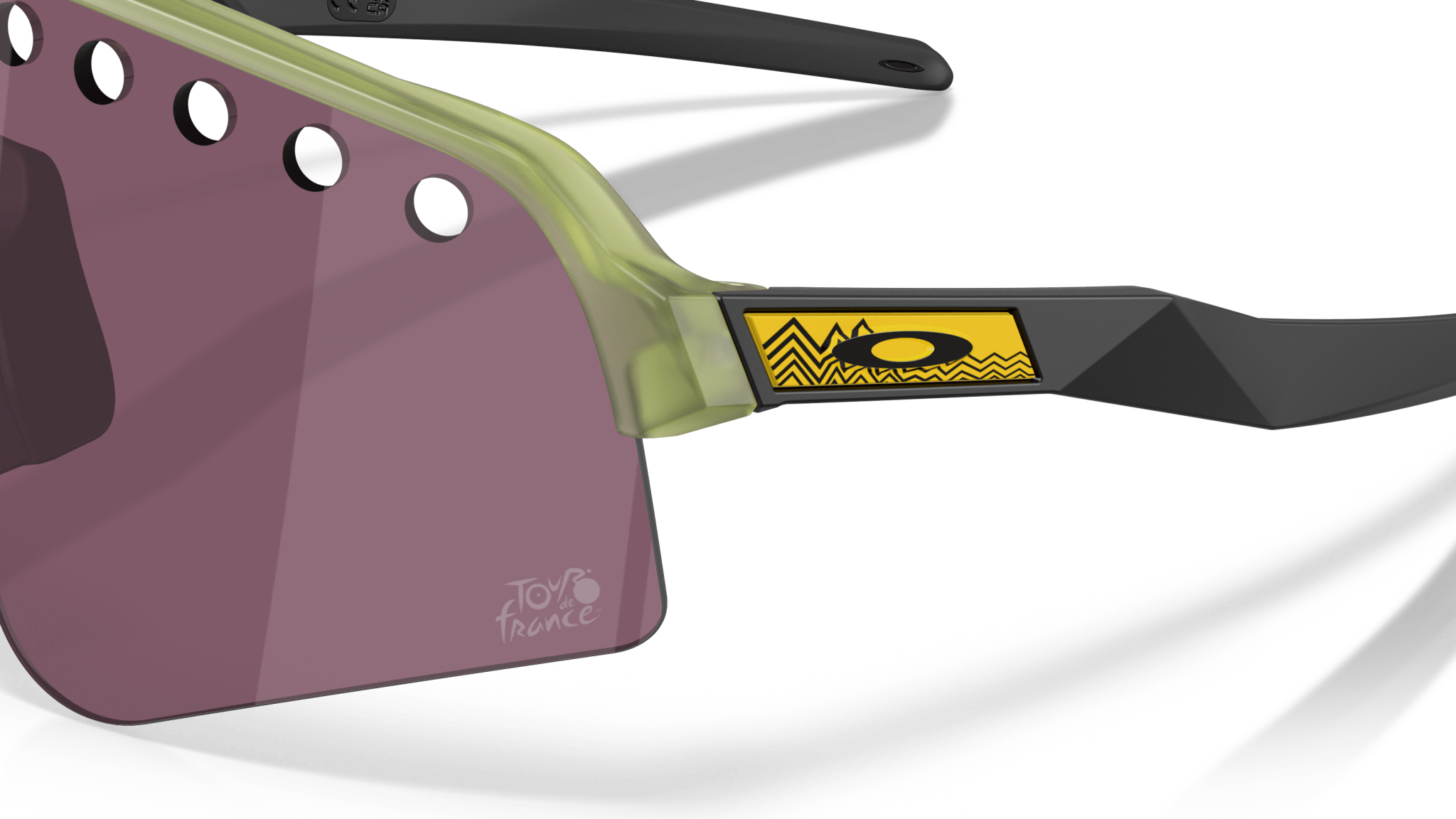 Image of Sutro Lite Sweep Tour De France - Matte Transparent Fern | PRIZM Road Black - Sunglass World