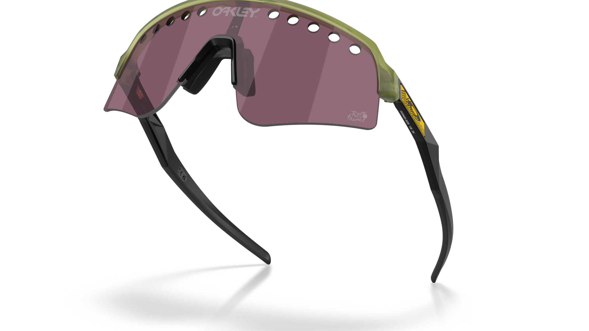 Image of Sutro Lite Sweep Tour De France - Matte Transparent Fern | PRIZM Road Black - Sunglass World