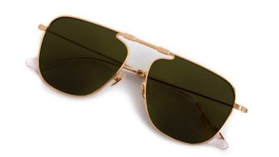 Image of Zander Fold - 18K + Crystal | Grass Green Polarized - Sunglass World
